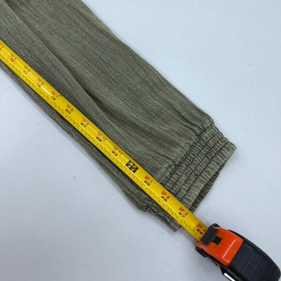 Ripcurl Classic Surf Green Poplin Cotton Crepe Beach Pants GPANE9 Womens Small - Picture 10 of 10